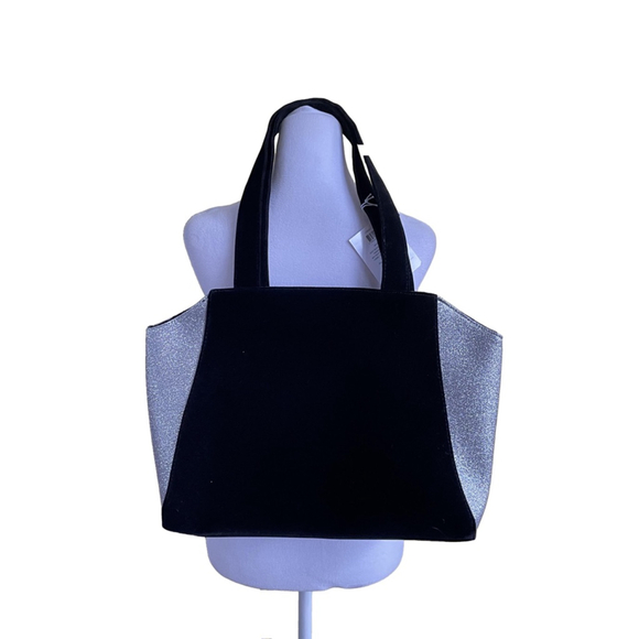 Women's Jimmy Choo Tote Bag Black and Silver - Picture 2 of 3